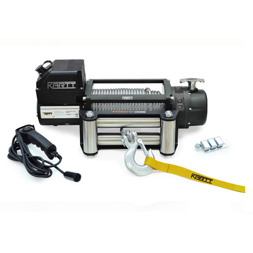 9500 lbs 42.3 kN 12v Electric Winch Steel Wire (WK95012W) Kartt