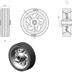 KW605 220X65 KARTT wheel