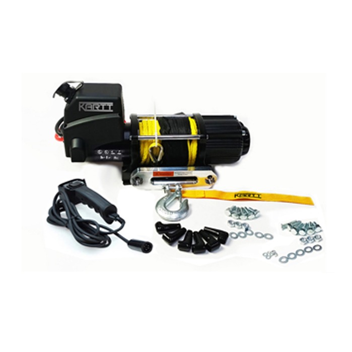 Electric Winch by KARTT synthetic 4500 lb 12v