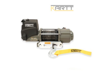 4500 lb electric winch by KARTT with synthetic rope