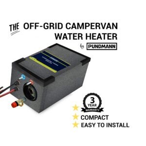 Off Grid Campervan Water Heater by Pundmann – 6 litre Air Combi +12V 200W + 230V 500W copy