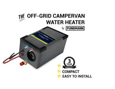 Off Grid Campervan Water Heater by Pundmann – 6 litre Air Combi +12V 200W + 230V 500W copy